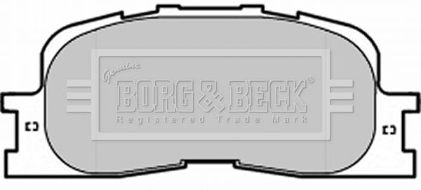 BORG & BECK Комплект тормозных колодок, дисковый тормоз BBP1952